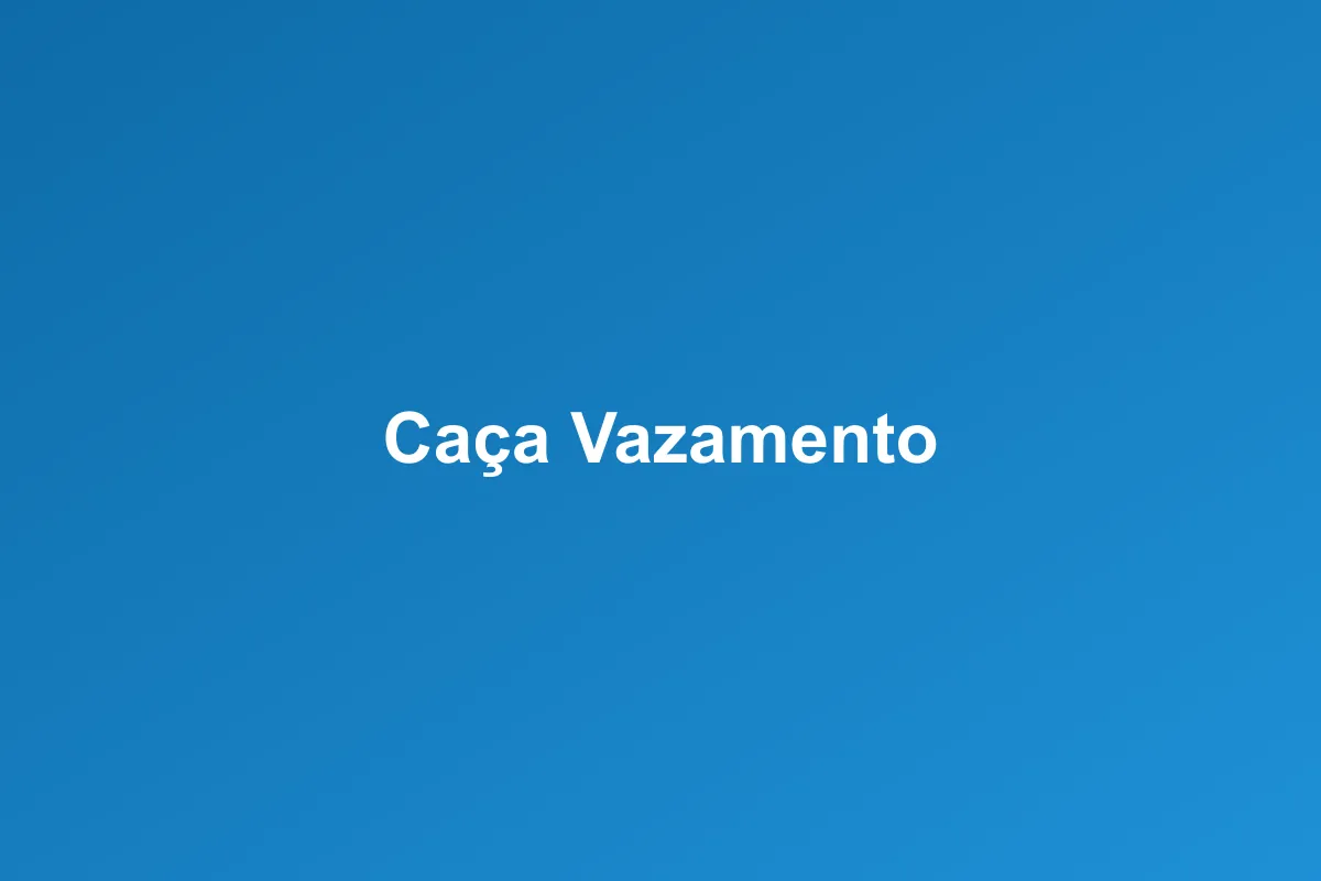 Caça-vazamento de Gás em Montes Claros
